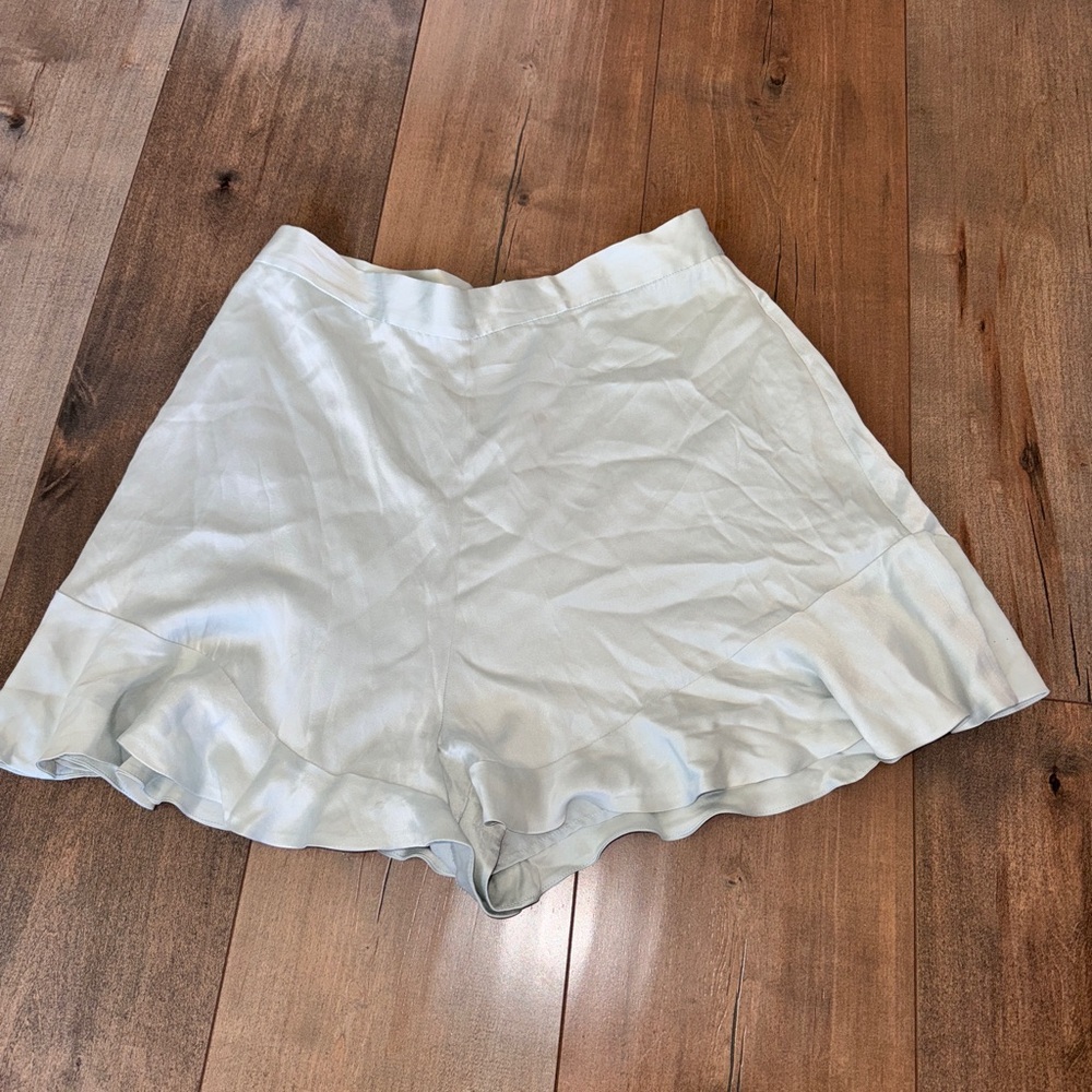 Zimmermann Light Blue Silk Women Shorts